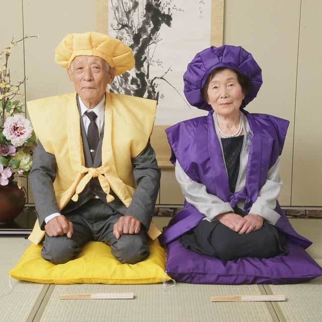 レンタル＆フォトスタジオの光翔　鉾田市　長寿祝いのご夫婦の写真