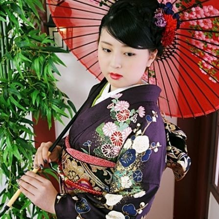 レンタル＆フォトスタジオの光翔　茨城県鉾田市　成人式の着物を着た女性の写真