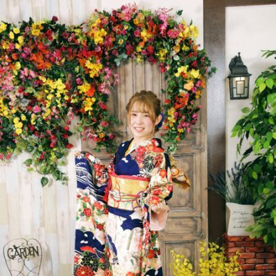 レンタル＆フォトスタジオの光翔　茨城県鉾田市　成人式の着物を着た女性の写真